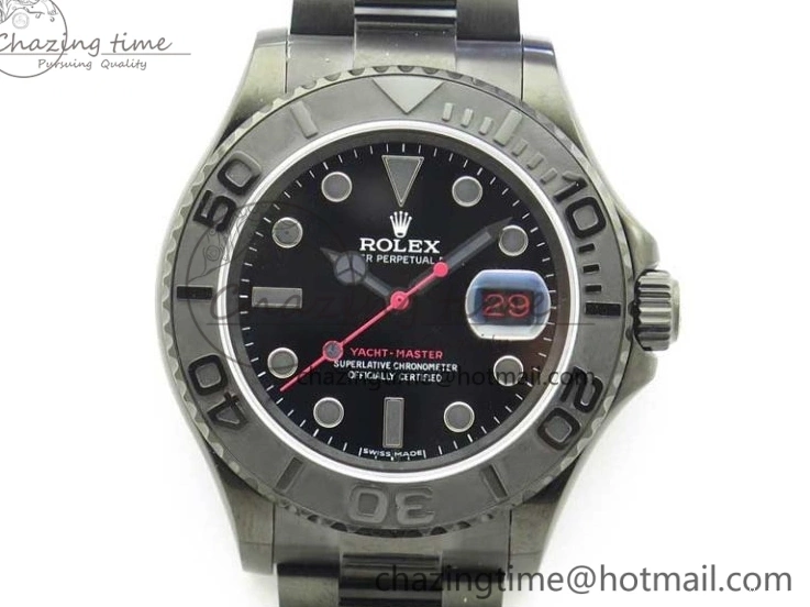 VR3135 Yacht-Master VRF Dial 116622 DLC Best Edition on Black Bracelet DLC 0425